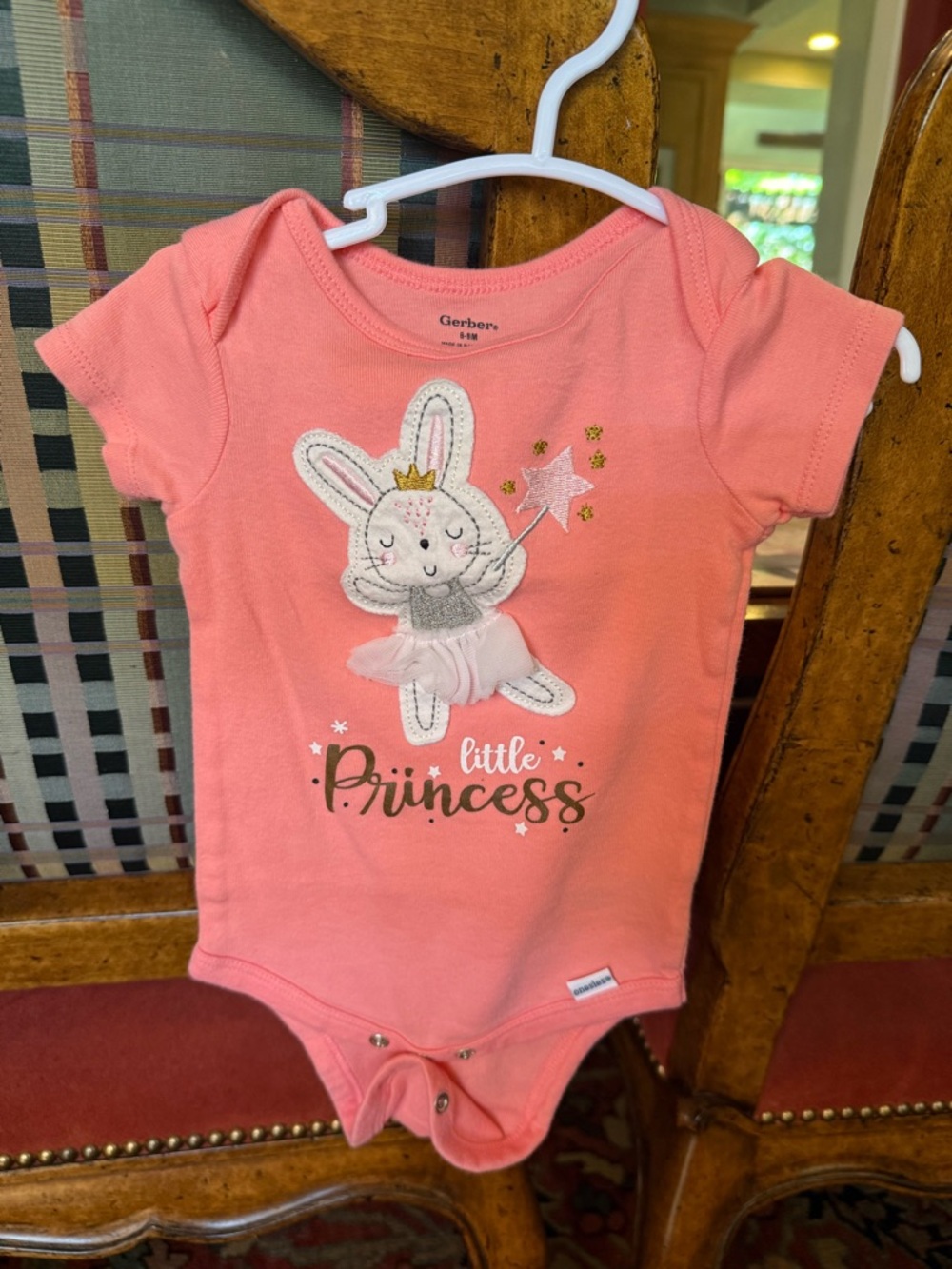 Gerber Pink Little Princess Bunny Tutu One-Piece